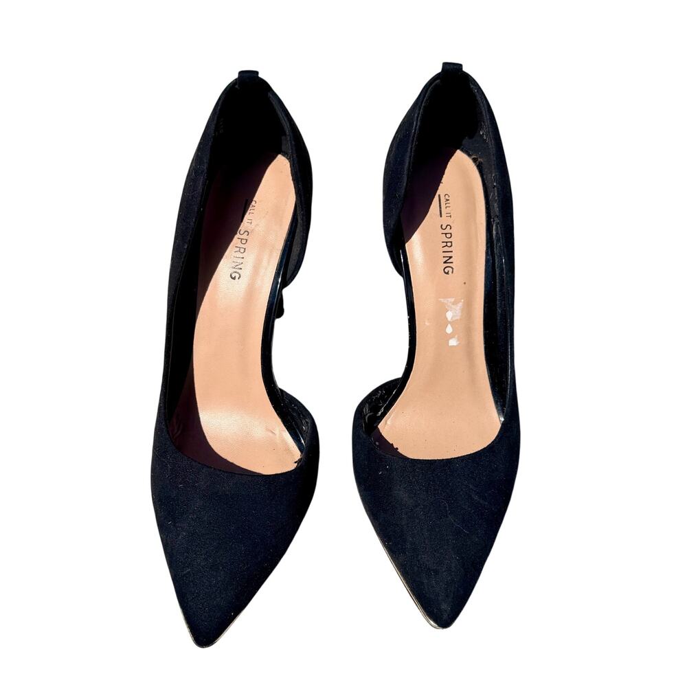 Call It Spring Size 8.5 Black Pumps